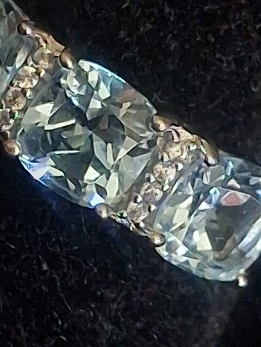 Sterling Silver Aquamarine And Diamond Ring Size 8 - Picture 3 of 13